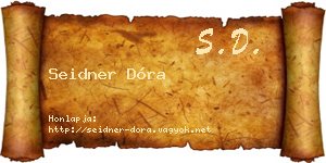 Seidner Dóra névjegykártya